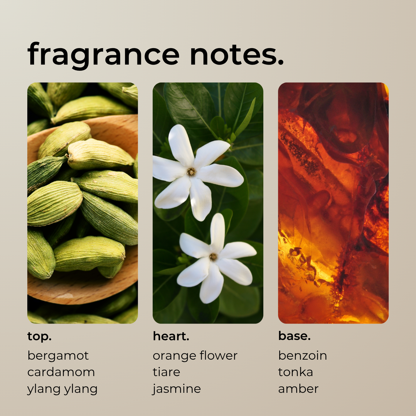 cardamom + tiaré. (LIMITED EDITION)