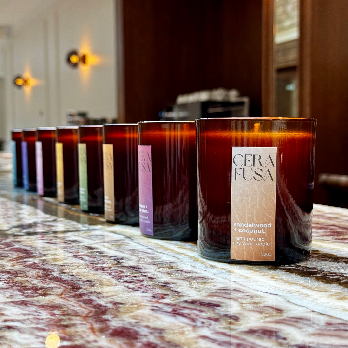 sandalwood + coconut.