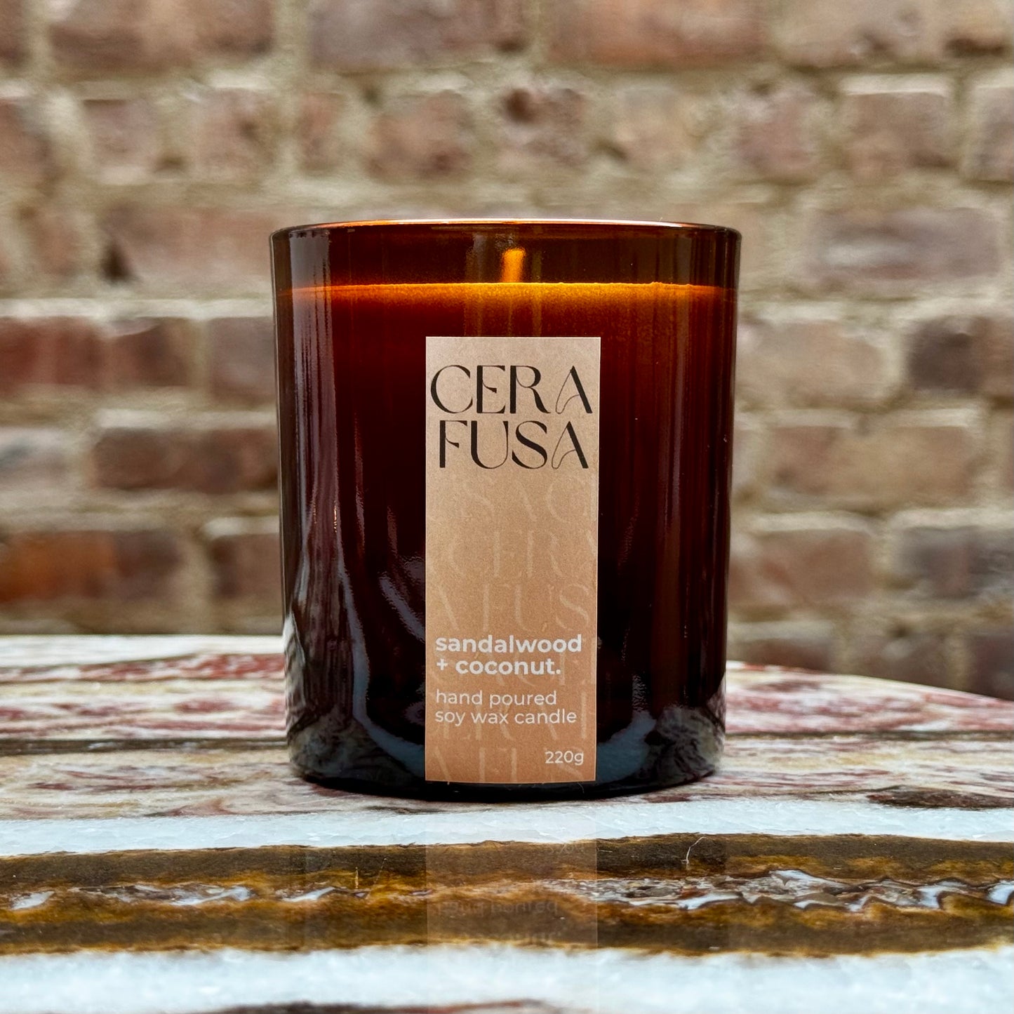sandalwood + coconut.