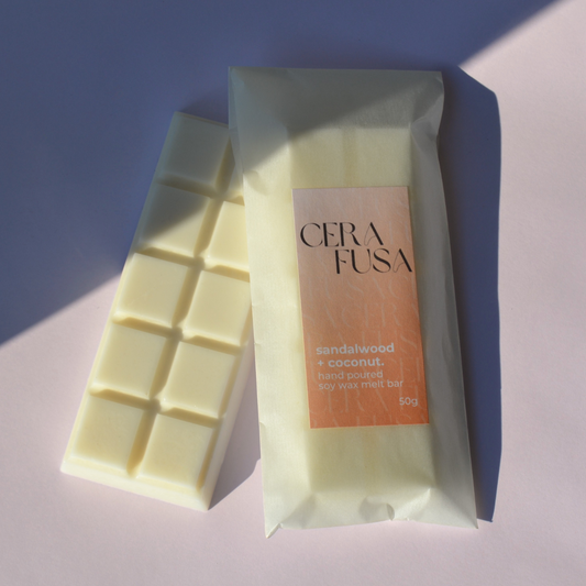 sandalwood + coconut.
