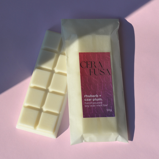 rhubarb + czar plum.