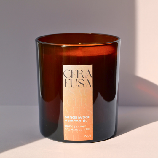 sandalwood + coconut.