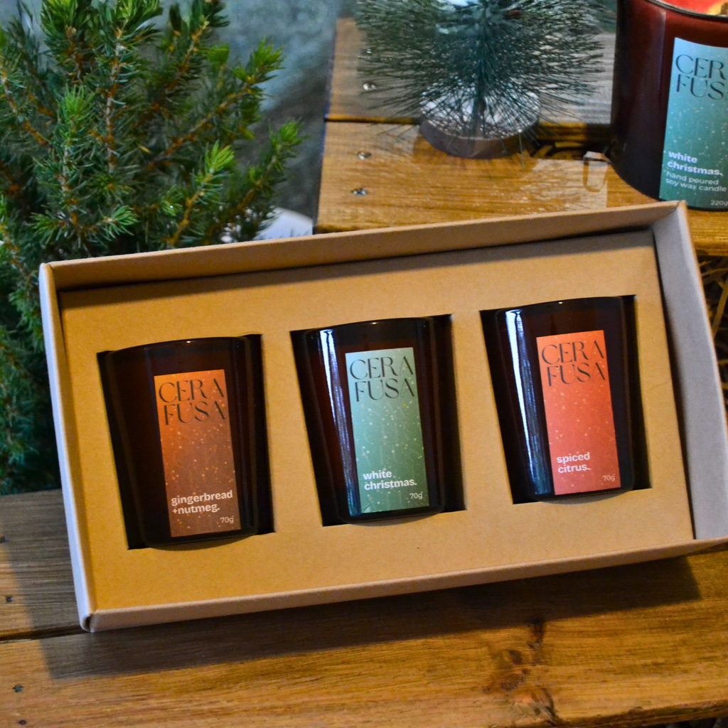 festive trio gift set.