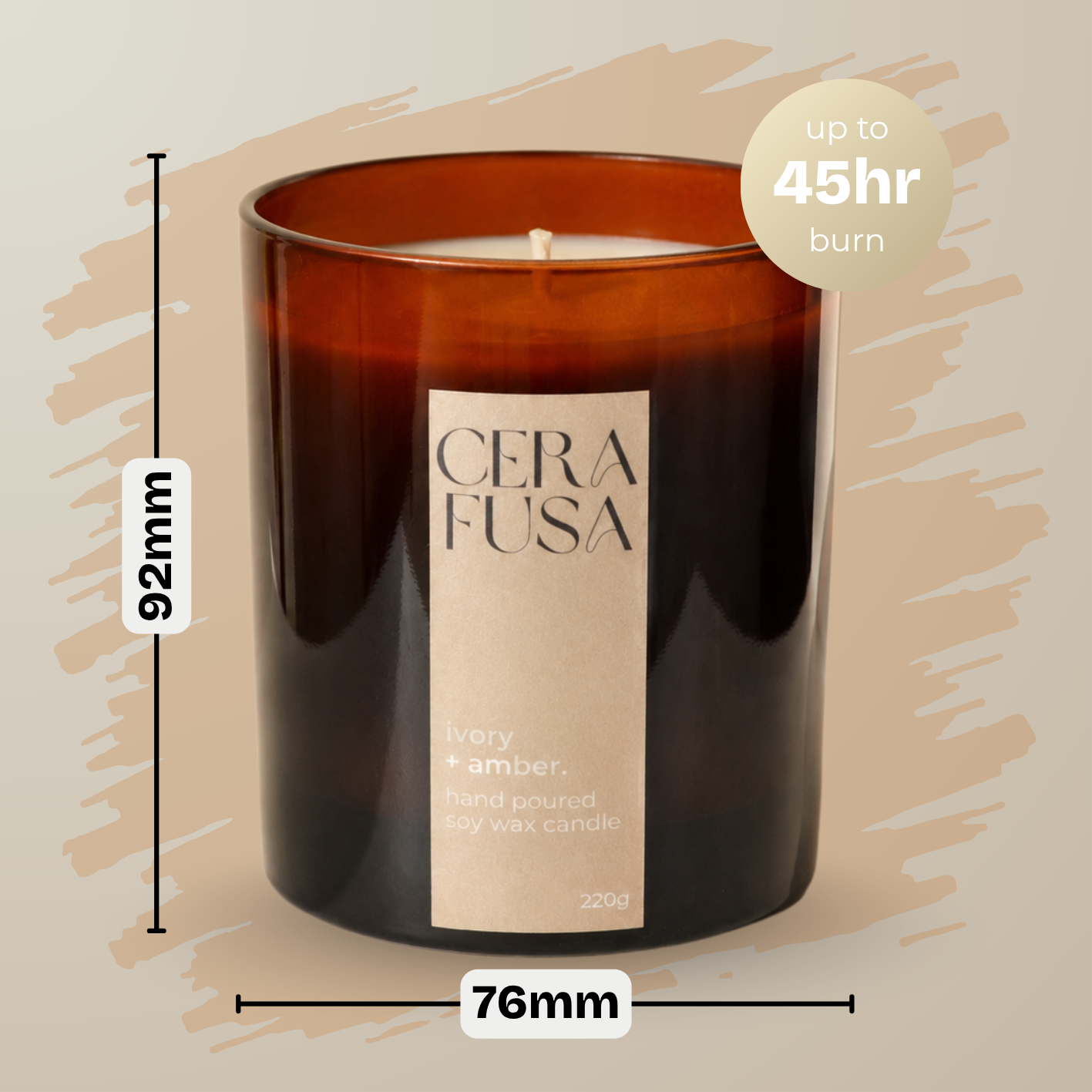 ivory + amber.