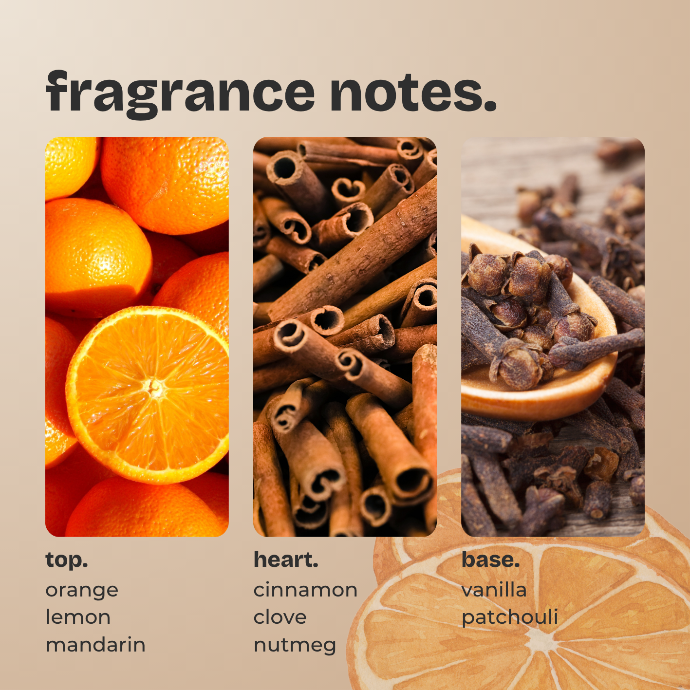 spiced citrus. (FESTIVE EDITION)